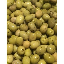 Olives Vertes Cassées à l'ail
